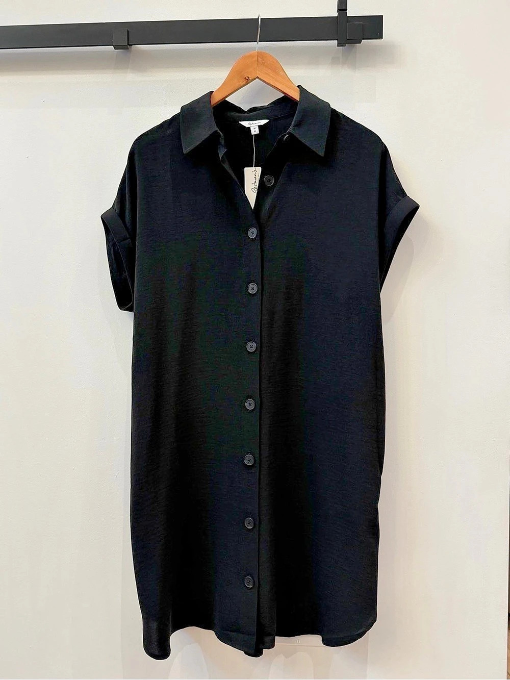 Reitmans Black Button Down Dress Size Medium NWT